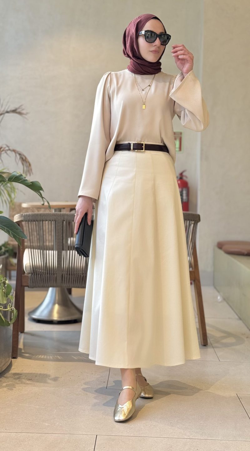 Vera - Astarlı Ekru Etek