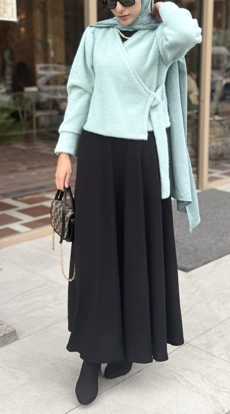 Noir - Siyah Kloş Etek